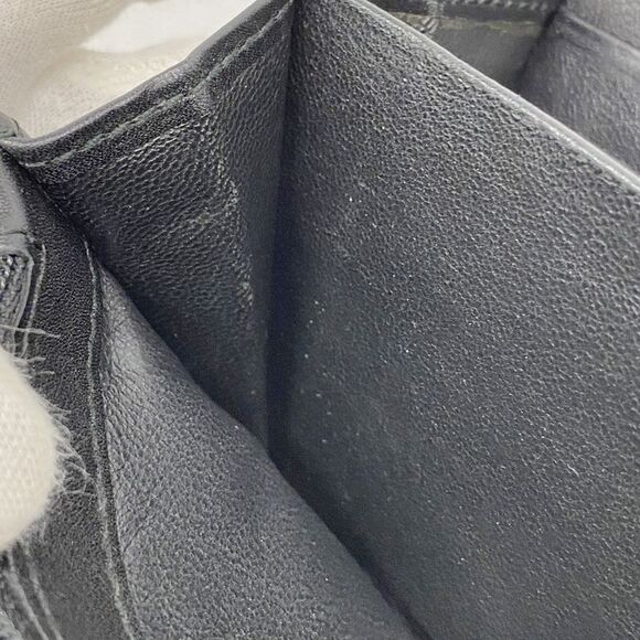 Gucci Long Wallet Guccissima 224246 Leather Black Silver Hardware Women's - Picture 10 of 10